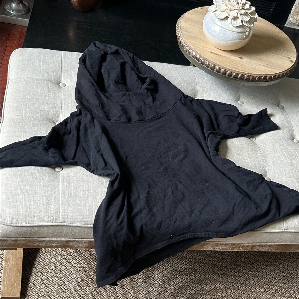 Moe Black Poncho Shrug Sweater Size S/M